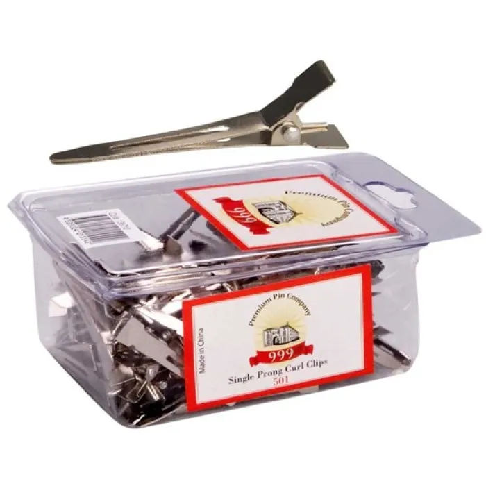 999 Curl Clip Single Prong - 501 100pc 1 1154-999-curl-clip-single-prong-501-100pc-1.webp