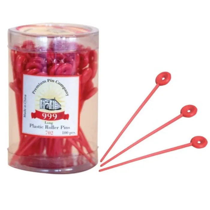 999 Long Plastic Roller Pins - 702 100pc
