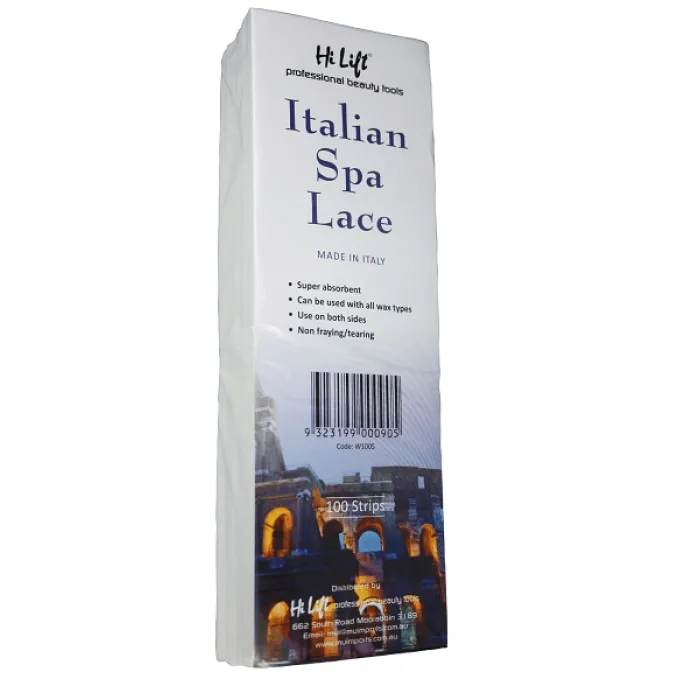 Italian Spa Lace Epilating Wax Strips 100pc