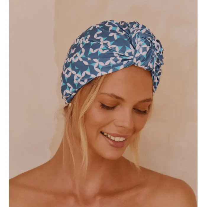 Dahlia shower cap - Emerald Geo (2854)