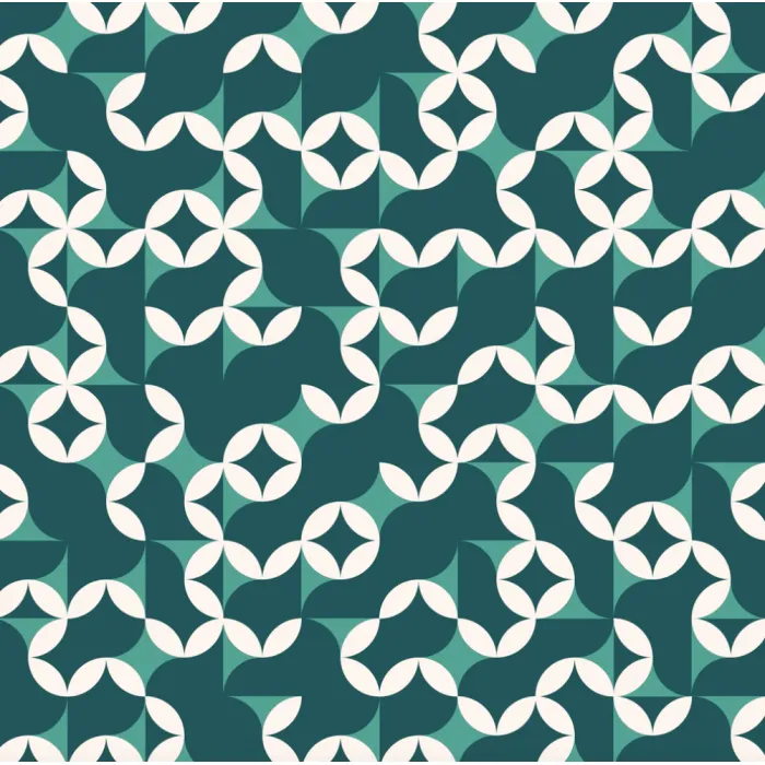 Dahlia shower cap - Emerald Geo (2854)