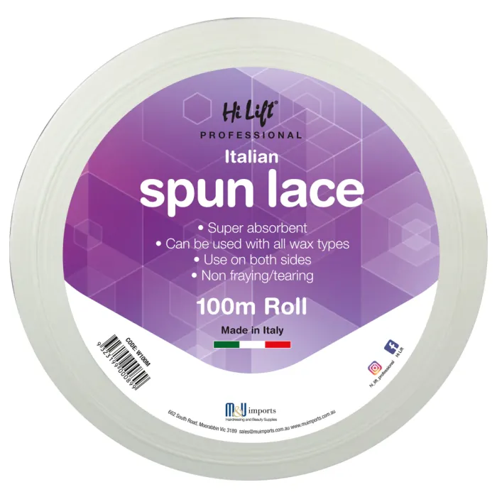 Italian Spun Lace 100m Roll 100m