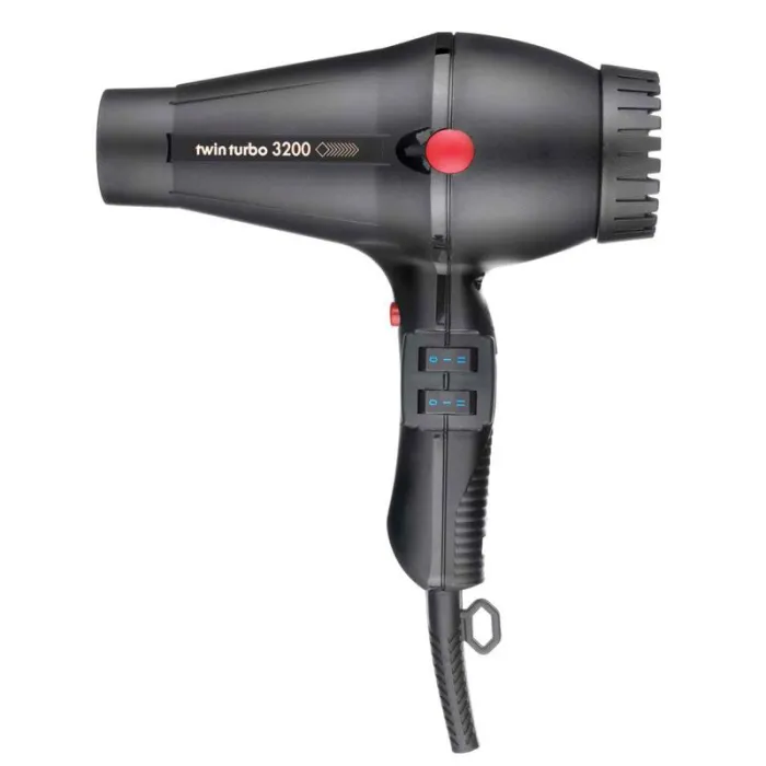 3200 Compact Ceramic & Ionic Hair Dryer Black