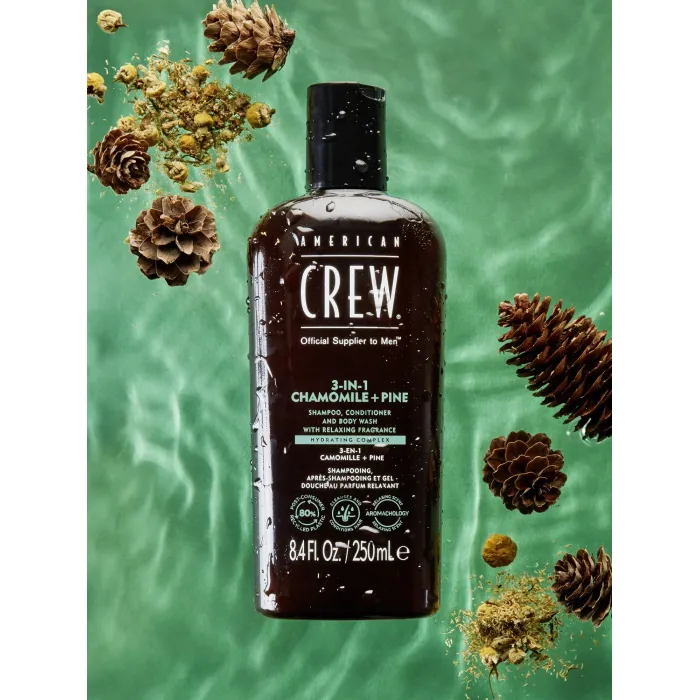 3-in-1 Camomile + Pine Relaxing Shampoo, Conditioner & Body Wash 450ml
