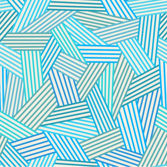 RIVA Hair Towel Wrap - Aqua Stripe