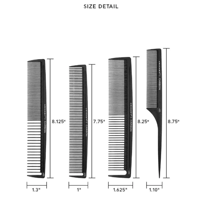 Carbon Comb Styling 4-Pack
