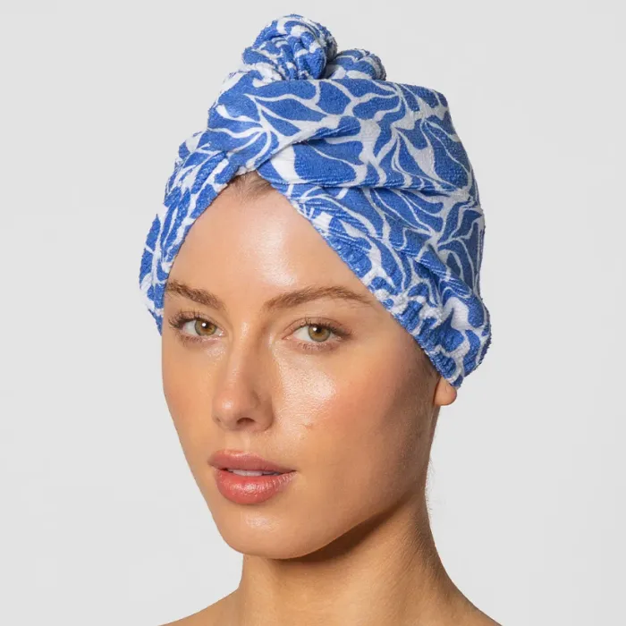 RIVA Hair Towel Wrap - Blu Matisse