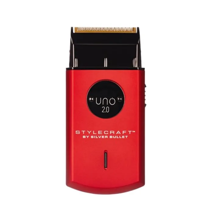 StyleCraft by Silver Bullet Uno 2.0 Single Foil Shaver in Red