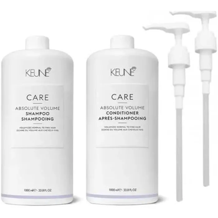 Care Absolute Volume Shampoo and Conditioner Duo 1 Litre with Pumps