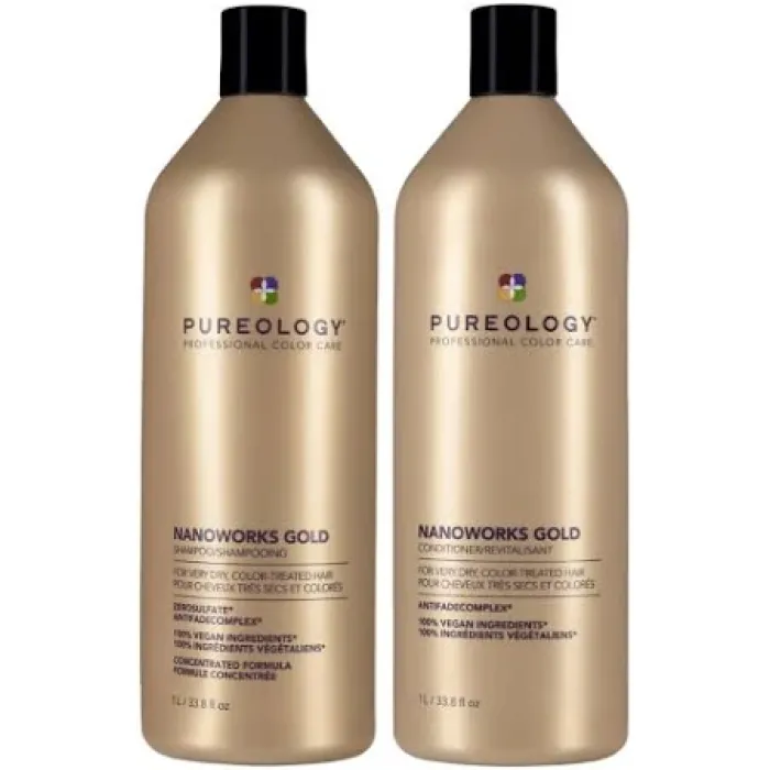 Nanoworks Gold Shampoo and Conditioner 1 Litre Duo