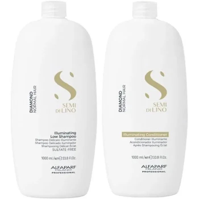 Semi Di Lino Diamond Illuminating Shampoo and Conditioner 1 Litre Duo