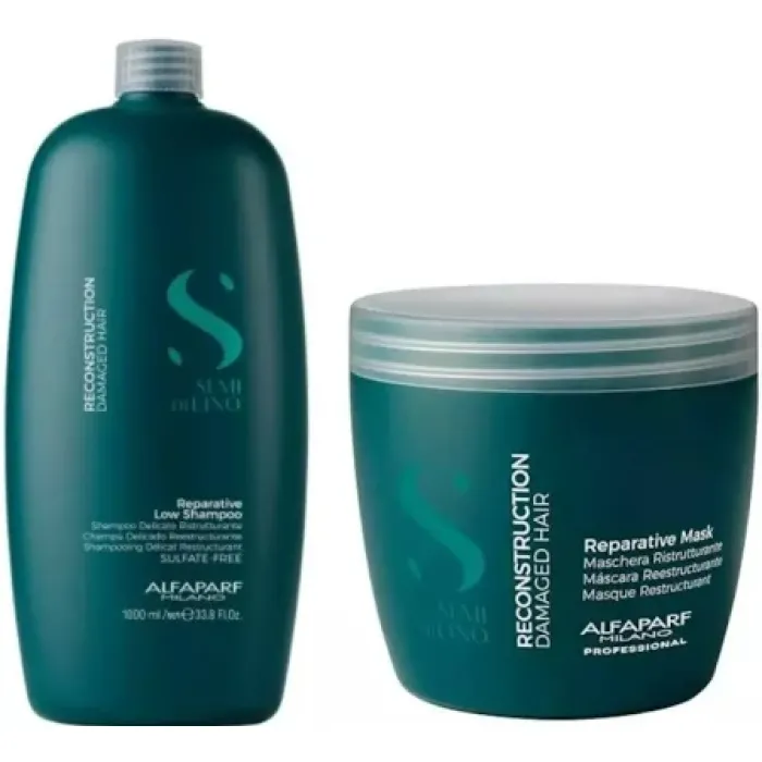 Semi Di Lino Reconstruction Repatitive 1 Litre Shampoo and Mask Duo