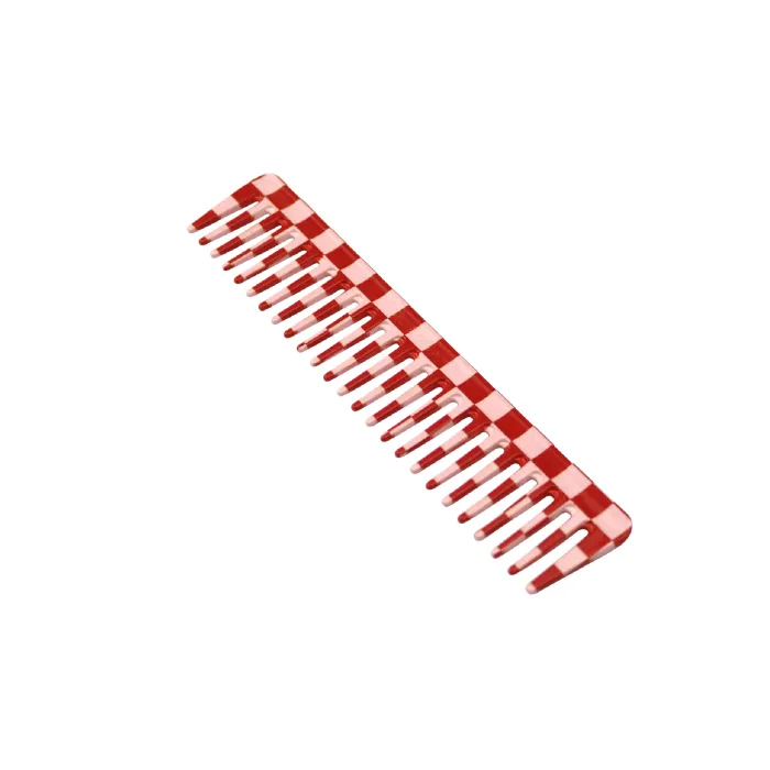D29 Deluxe Detangle Checked Print Comb