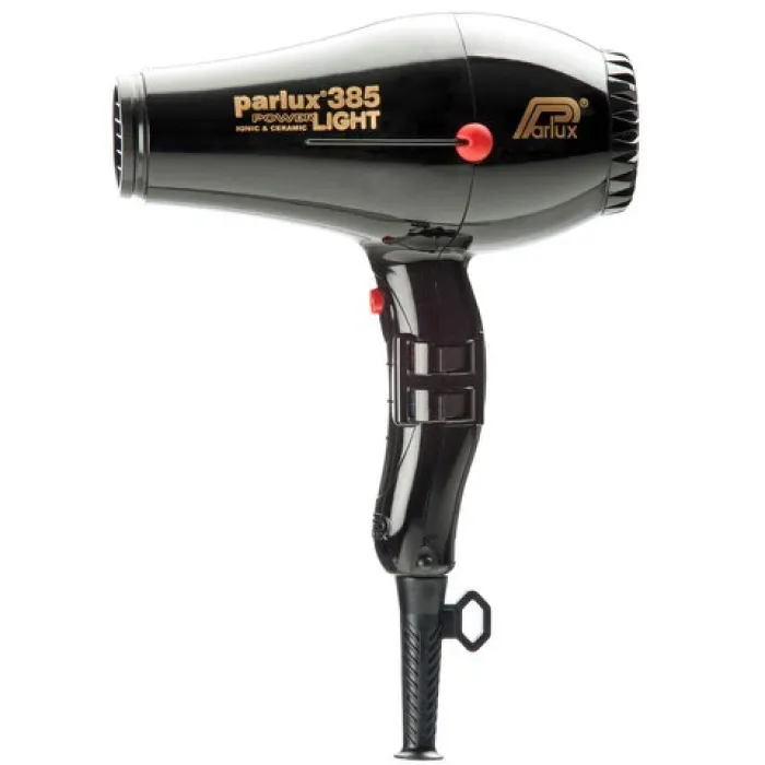 385 Power Light Ceramic and Ionic Hair Dryer Black Black