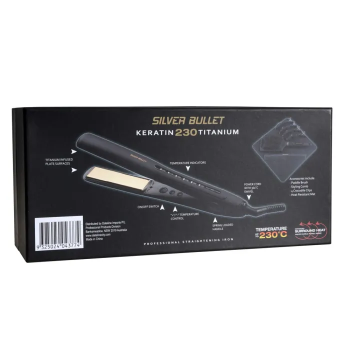 Keratin 230 Titanium Gold Hair Straightener Gold