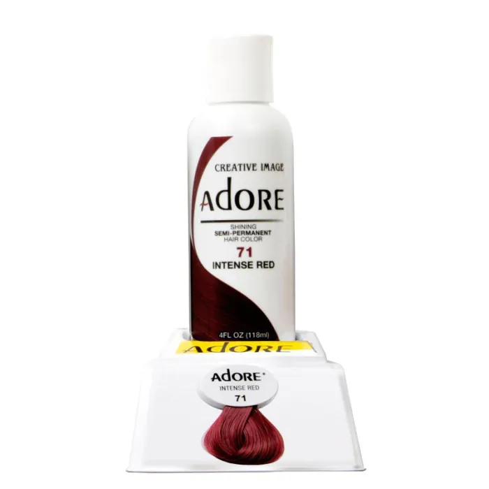Semi Permanent Hair Colour - 71 Intense Red AD71