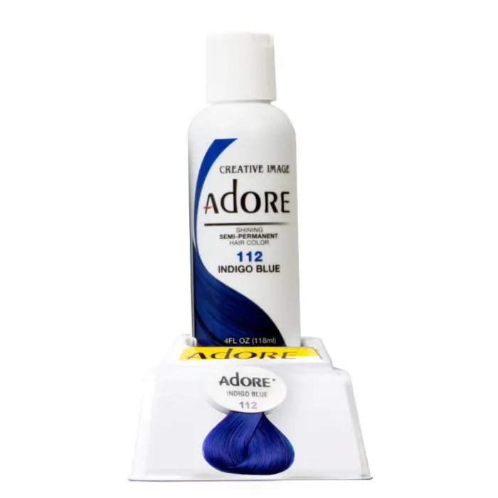 Semi Permanent Hair Colour - 112 Indigo Blue (118ml) AD112