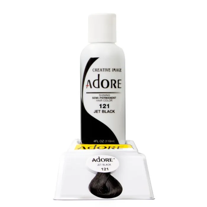 Semi Permanent Hair Colour - 121 Jet Black AD121